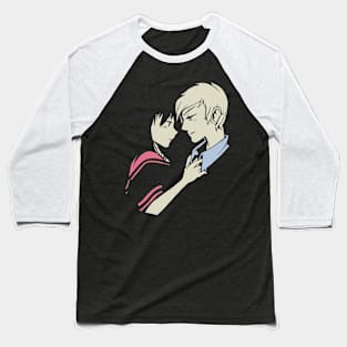 Romantic Lovers Couple Anime Cartoon Girlfriend Love Gift Baseball T-Shirt